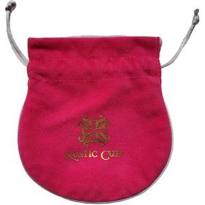 Rustic Cuff Red Jewelry Pouch
